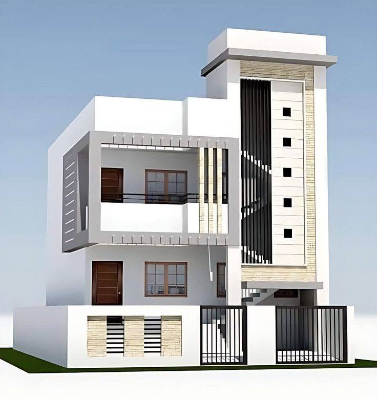 High-Contrast Modern Elevation