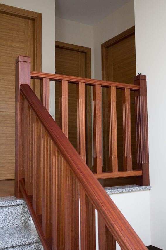 Client Wooden Railing Sample